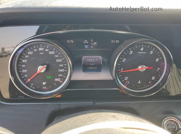 WDDZF4JB8KA631689 2019 MERCEDES-BENZ E Black ხელსაწყოთა პანელის ხედი