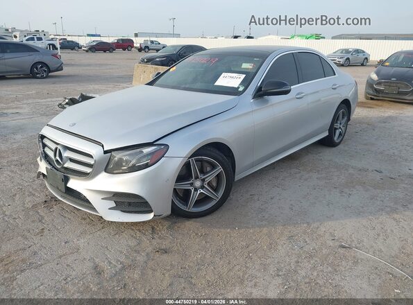 WDDZF4KB0HA197825 2017 MERCEDES-BENZ E-CLASS Серебряный Передняя левая четверть