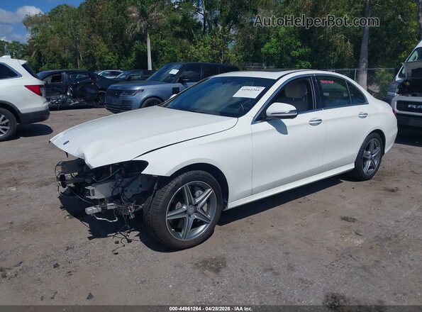 WDDZF4KB3HA018287 2017 MERCEDES-BENZ E-CLASS Белый Передняя левая четверть