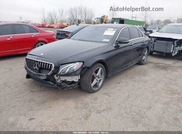 WDDZF4KB3HA185118 2017 MERCEDES-BENZ E-CLASS Черный Передняя левая четверть