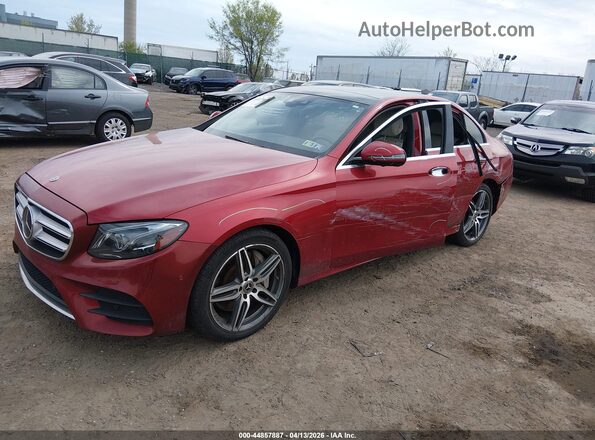 WDDZF4KB3KA592315 2019 MERCEDES-BENZ E-CLASS Red Առջևի ձախ երեք քառորդ տեսարան