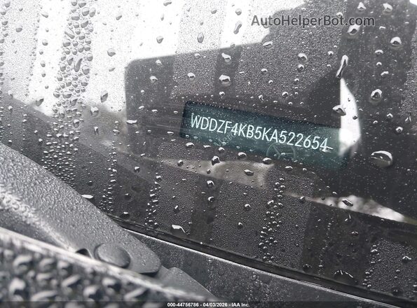 WDDZF4KB5KA522654 2019 MERCEDES-BENZ E-CLASS Black 