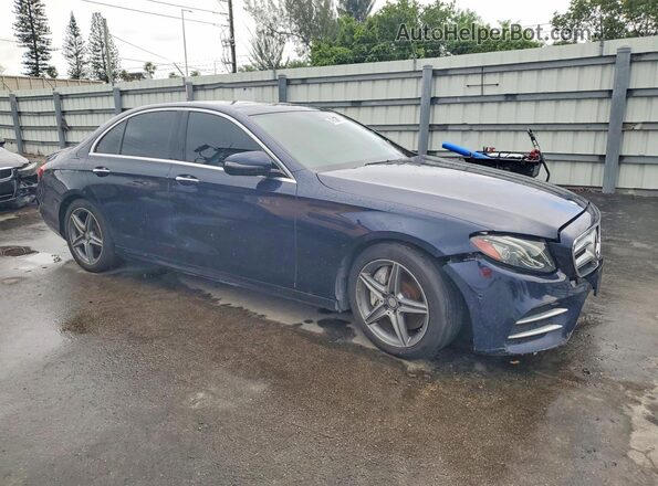 WDDZF4KB8HA065248 2017 MERCEDES-BENZ E Blue Передня права чверть