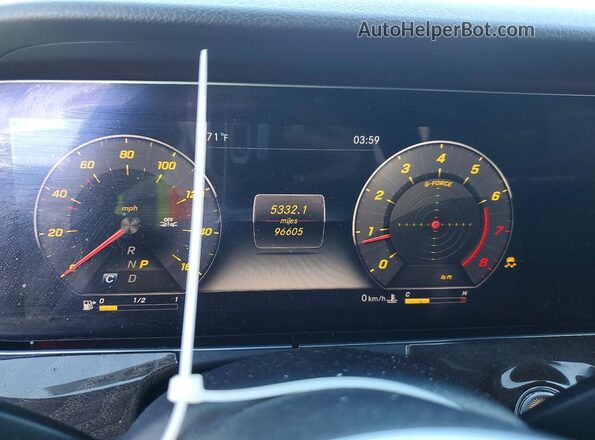 WDDZF8DB7LA750077 2020 MERCEDES-BENZ E Black ხელსაწყოთა პანელის ხედი