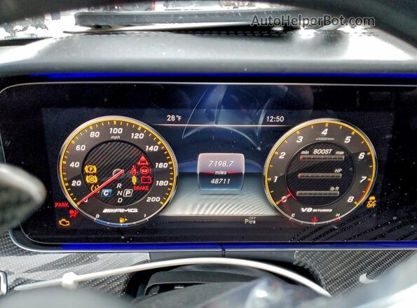 WDDZF8KB2LA738745 2020 MERCEDES-BENZ E Белый Вид щитка приборов