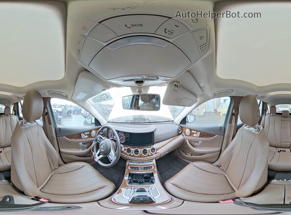 WDDZH6JB2KA525969 2019 MERCEDES-BENZ E White Widok naklejki z numerem VIN