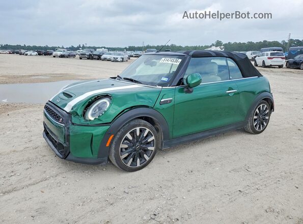 WMW43DL07R3R89967 2024 MINI COOPER Зеленый Передняя левая четверть