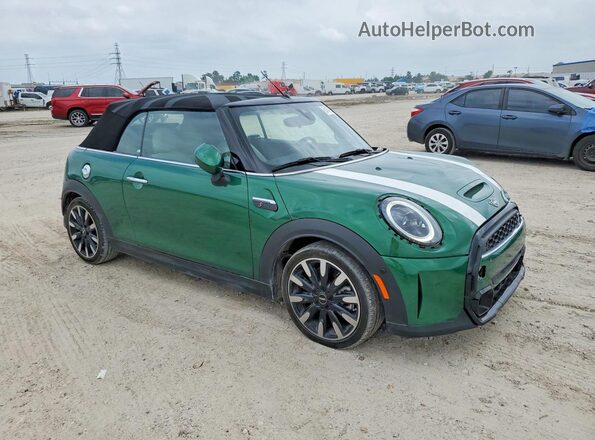 WMW43DL07R3R89967 2024 MINI COOPER Зеленый Передняя правая четверть