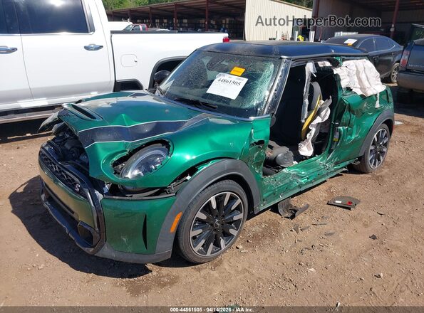 WMW53DH07P2T54151 2023 MINI HARDTOP Green Առջևի ձախ երեք քառորդ տեսարան