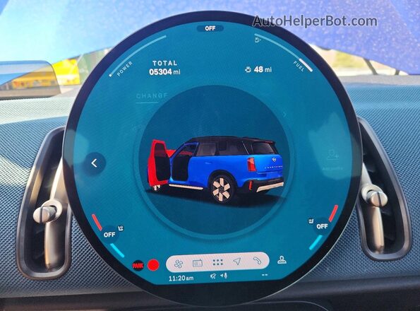 WMZ23GA01T7U85672 2026 MINI COUNTRYMAN Синий Вид щитка приборов