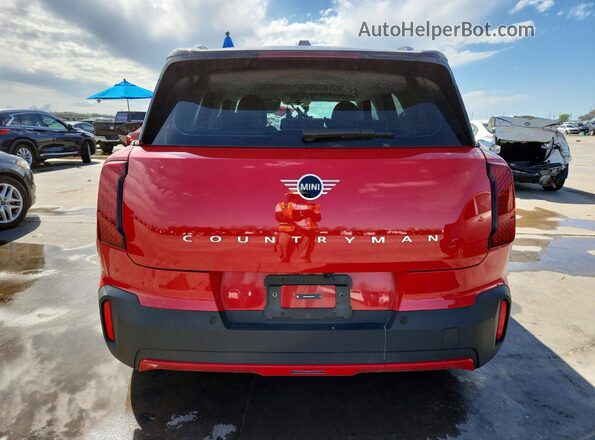 WMZ23GA09S7P56895 2025 MINI COUNTRYMAN Красный Вид сзади
