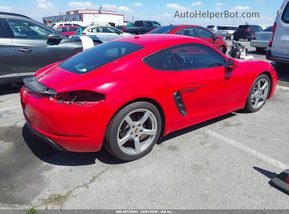 WP0AA2A82JK260357 2018 PORSCHE 718 CAYMAN Red Tył prawy