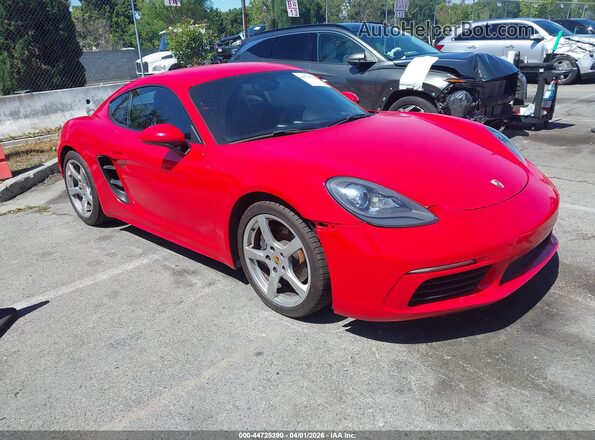 WP0AA2A82JK260357 2018 PORSCHE 718 CAYMAN Red Przód prawy