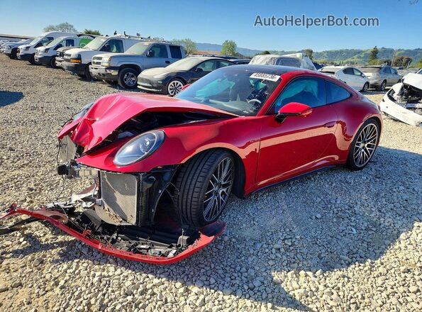 WP0AB2A92RS279914 2024 PORSCHE 911 Красный Передняя левая четверть