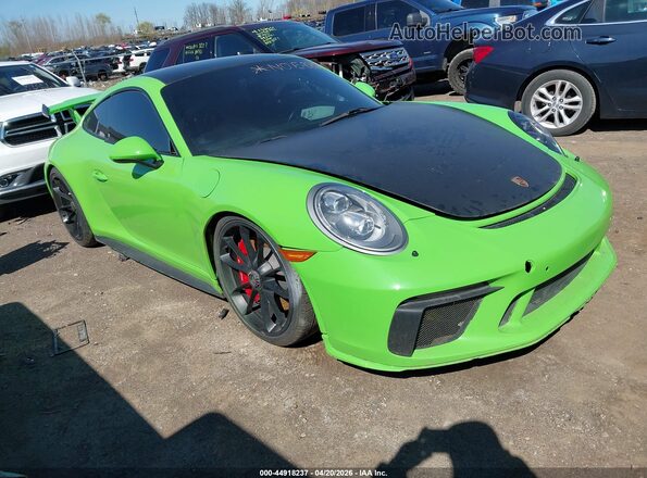 WP0AC2A95JS175760 2018 PORSCHE 911 Green Przód prawy