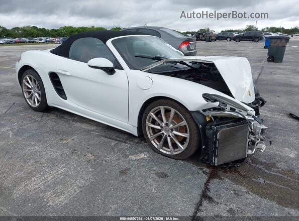 WP0CA2A88HS220884 2017 PORSCHE 718 BOXSTER White Przód prawy