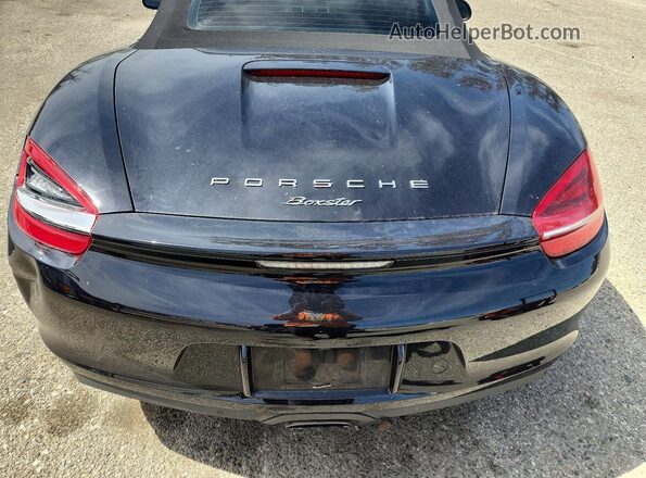 WP0CA2A89GS120601 2016 PORSCHE BOXSTER Черный Вид задних сидений