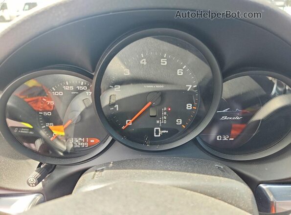 WP0CA2A89GS120601 2016 PORSCHE BOXSTER Черный Вид щитка приборов