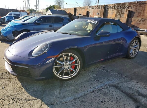 WP0CB2A96LS262940 2020 PORSCHE 911 Синий Передняя левая четверть