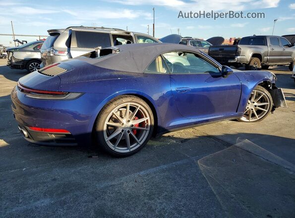 WP0CB2A96LS262940 2020 PORSCHE 911 Синий Задняя правая четверть