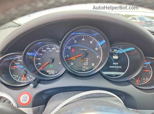 WP1AA2A22HKA84804 2017 PORSCHE CAYENNE Белый Вид щитка приборов