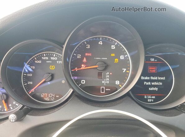 WP1AA2A25HKA86174 2017 PORSCHE CAYENNE White Widok zestawu wskaźników
