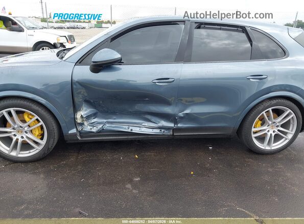 WP1AA2AY2KDA12081 2019 PORSCHE CAYENNE Синий Вид спереди