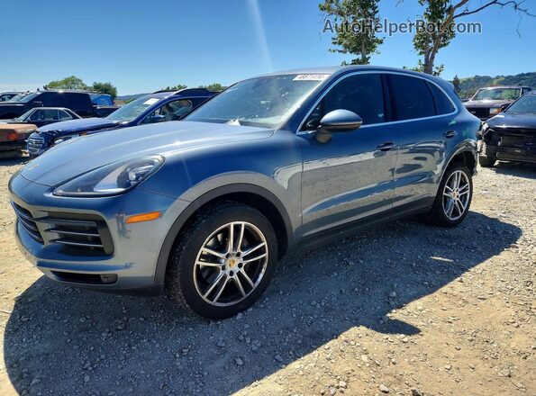 WP1AA2AY7KDA07331 2019 PORSCHE CAYENNE Синий Передняя левая четверть