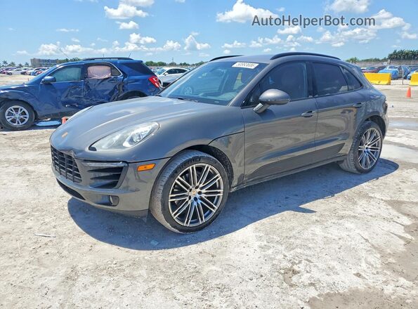 WP1AB2A50GLB48547 2016 PORSCHE MACAN Серый Передняя левая четверть