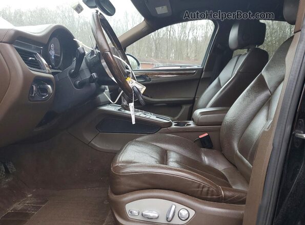 WP1AB2A58GLB49154 2016 PORSCHE MACAN Black წინა სალონის ხედი