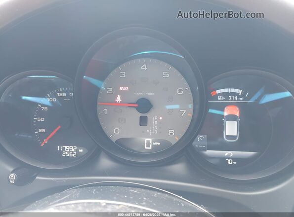 WP1AB2A5XGLB51164 2016 PORSCHE MACAN Gray უკანა სავარძლების ხედი
