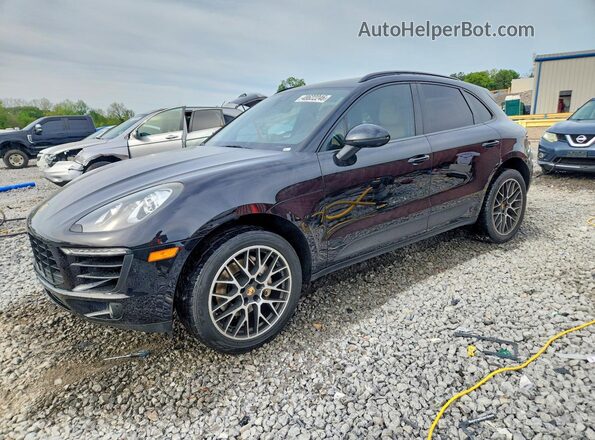 WP1AB2A5XHLB17792 2017 PORSCHE MACAN Black წინა მარცხენა ხედი სამი მეოთხედიდან