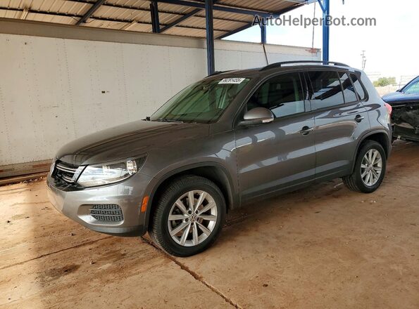 WVGAV7AX2JK002019 2018 VOLKSWAGEN TIGUAN Серый Передняя левая четверть