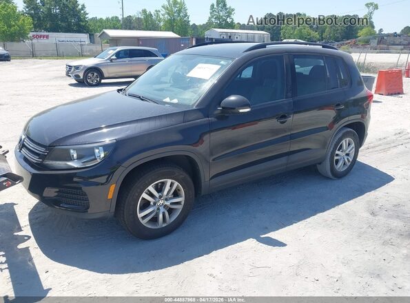 WVGAV7AX6HW510674 2017 VOLKSWAGEN TIGUAN Black Vista tres cuartos delantera izquierda
