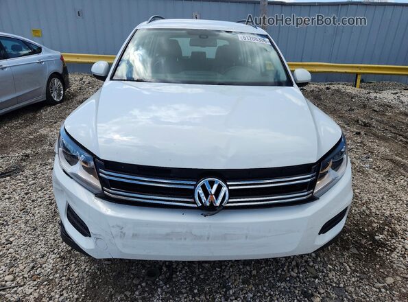 WVGAV7AX9GW607205 2016 VOLKSWAGEN TIGUAN Белый Вид спереди