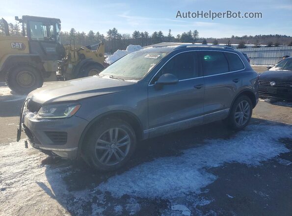 WVGEP9BP5GD005757 2016 VOLKSWAGEN TOUAREG Серый Передняя левая четверть