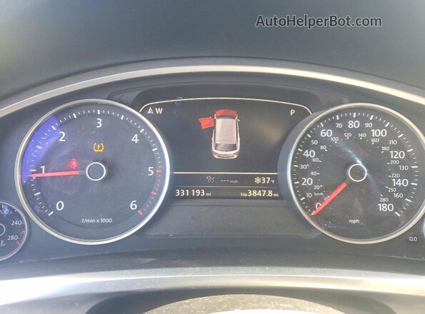 WVGEP9BP5GD005757 2016 VOLKSWAGEN TOUAREG Серый Вид щитка приборов