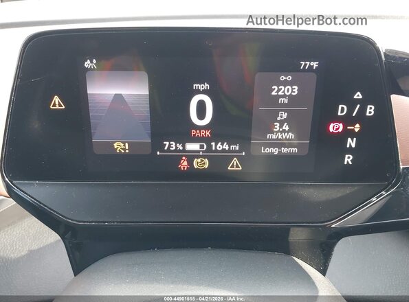 WVGKMPE22MP061701 2021 VOLKSWAGEN ID.4 Red Вид задніх сидінь