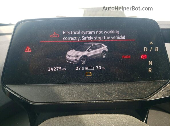 WVGKMPE2XNP071720 2022 VOLKSWAGEN ID.4 White Widok zestawu wskaźników
