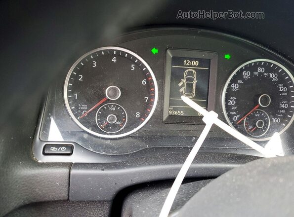WVGSV7AX5HK004572 2017 VOLKSWAGEN TIGUAN Blue Widok zestawu wskaźników