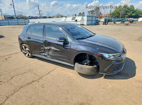 WVWG87CD3NW159047 2022 VOLKSWAGEN GTI Черный Передняя правая четверть