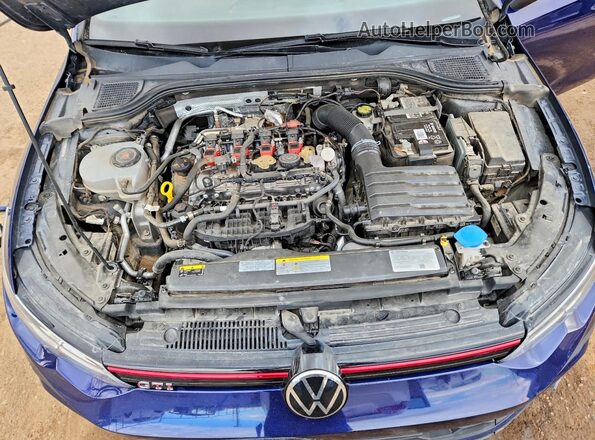 WVWH87CD2NW178631 2022 VOLKSWAGEN GTI Синий Вид задней части салона