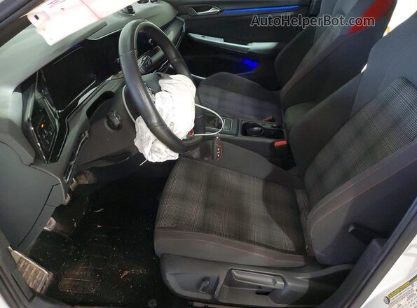 WVWH87CD7NW145463 2022 VOLKSWAGEN GTI White Widok wnętrza z przodu