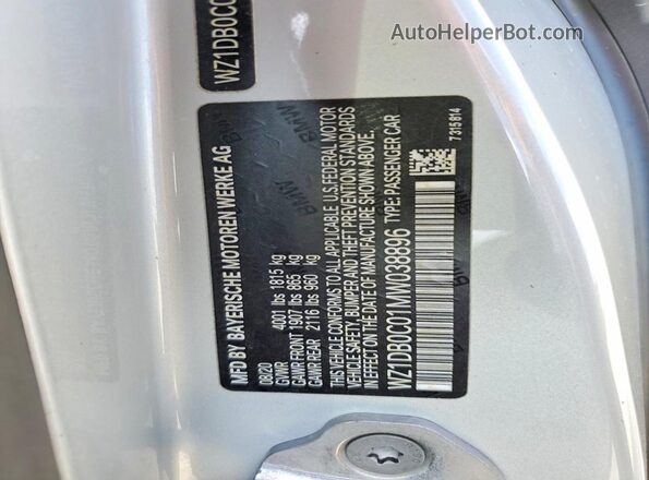 WZ1DB0C01MW038896 2021 TOYOTA GR Серебряный Вид подкапотного пространства