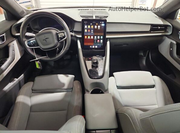 YSMEG3KA9PL131384 2023 POLESTAR 2 Gray წინა პანელის ხედი