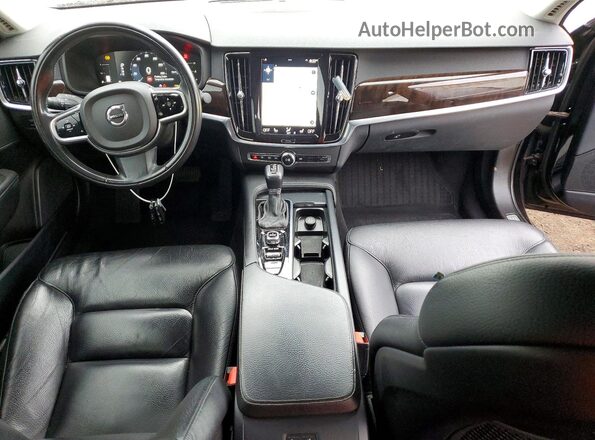 YV1102AK2H1012425 2017 VOLVO S90 Black Widok deski rozdzielczej