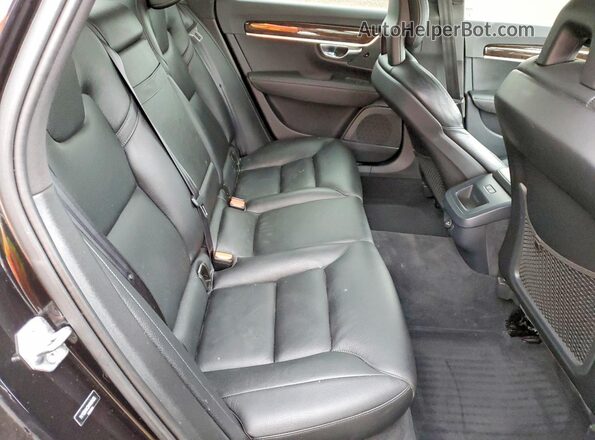 YV1102AK2H1012425 2017 VOLVO S90 Black Widok tylnych siedzeń