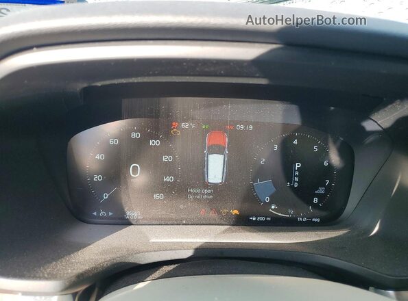 YV1102EK2M2430224 2021 VOLVO V60 Black Vista del cuadro de instrumentos