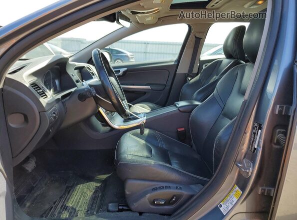 YV140MSL7J2391938 2018 VOLVO V60 Gray წინა სალონის ხედი