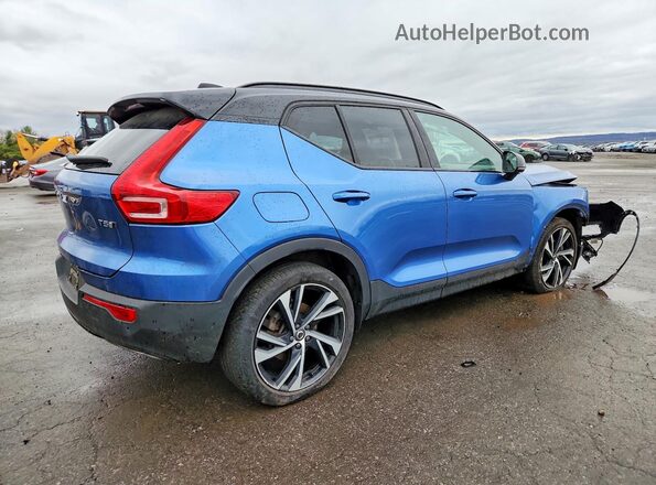 YV4162UM2L2203327 2020 VOLVO XC40 Синий Задняя правая четверть